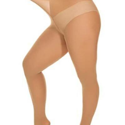 DUCMODA Women's Oversize Plus Size High Waist Tights Microfiber Soft Sheer Pa...